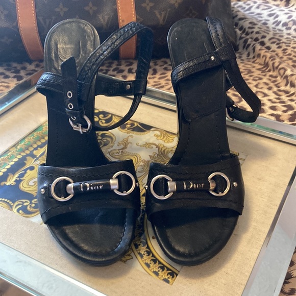 Dior black heeled sandals 40 - Picture 2 of 6
